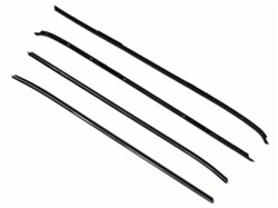 Image of 1970 - 1981 Firebird Window Felts Set for Cars with Special Wide Trim, No Bead Outer and Flat Inner, 4 Piece Kit OEM Style