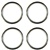 Image of Trim Rings 15 X 6 Stainless Steel, Set of 4
