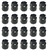 Image of 1982 - 2002 Firebird Lug Nut Cover Cap 10028614, Black 20 Piece Set