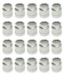 Image of 1982 - 2002 Firebird  Lug Nut Cover Cap Chrome 20 Piece Set