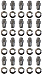 Image of Mag Wheel Lug Nut and Washer Set, Cragar S/S Style, 40 Pieces