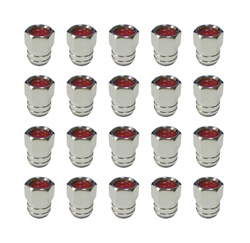 Image of 1967 - 1970 Pontiac Firebird Rally Wheel Lug Nut Set, Red