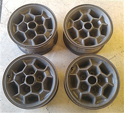 14 Inch Pontiac Honeycomb Wheel Rims, Set of 4 GM Used