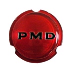 Image of 1967 - 1972 Pontiac Rallye Wheel PMD Center Cap Insert, Red Each