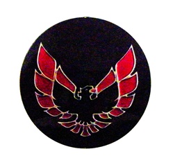 Image of 1977 - 1981 Firebird Center Cap Lucite "Bird" Insert, Red Each