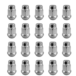 Pontiac Rally I Wheel Chrome Lug Nut Set, 20 Pieces