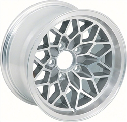 Image of 1978 - 1981 15" x 8" Firebird Snowflake Silver Wheel, Each