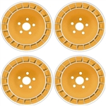 1970-1981 Firebird 15" x 8" Turbine Turbo Wheels - Set of 4 (Gold)