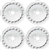 1970-1981 Firebird 15" x 8" Turbine Turbo Wheels - Set of 4 (White)