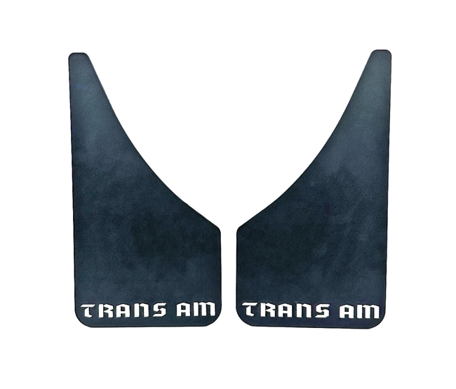 Image of Universal Wheel Mud Flaps / Splash Guards with TRANS AM Text, Pair
