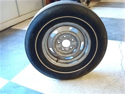 14 X 6 Chevy Rally Wheel with Firestone Super Sports White Wall Tire
