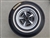 Image of Uniroyal Glasbelt Fastrak Belted White Wall Tire and Rallye Wheel Combo, Used Vintage GM