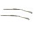 Image of 1967-1969 Windshield Wiper Arms / Blades Kit - Stainless Steel - Coupe