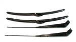 Image of 1967 - 1969 Firebird Windshield Wiper Arms and Blades Kit for Coupes, Custom Black Finish