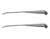 Image of 1967 - 1969 Firebird Windshield Wiper Arm Set, Stainless Steel Convertible, Pair