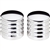 Image of Universal Custom Windshield Wiper Delete Post Cover Caps, Polished Billet Aluminum RIBBED STYLE, PAIR