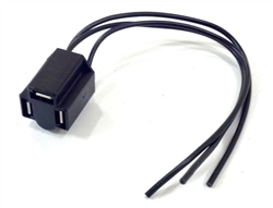 Image of Firebird Front Headlight Wiring Harness Pigtail Plug Connector, 3 Terminal