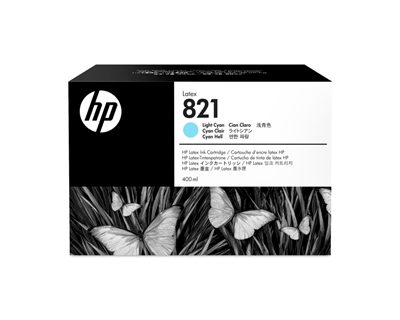 HP 821 Latex Ink Cartridge G0Y90A Lt Cyan