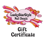 LuckyStarStyle Nail Decals Gift Certificate