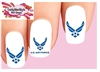 USAF United States US Air Force Assorted Set of 20 Waterslide Nail Decals