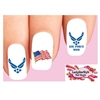 USAF United States Air Force Mom Assorted Set of 20 Waterslide Nail Decals