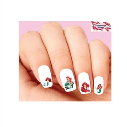 Ariel The Little Mermaid Assorted Set of 20 Waterslide Nail Decals