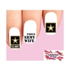 United States US Proud Army Wife Assorted Set of 20 Waterslide Nail Decals
