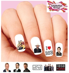 Backstreet Boys BSB DNA Assorted Set of 20 Waterslide Nail Decals