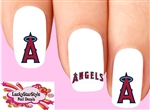 Los Angeles Angels Baseball Assorted Set of 20 Waterslide Nail Decals