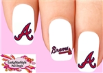 Atlanta Braves Baseball Assorted Waterslide Nail Decals