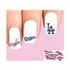 Los Angeles Dodgers Baseball Assorted Set of 20 Waterslide Nail Decals