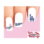 Los Angeles Dodgers Baseball Assorted Set of 20 Waterslide Nail Decals
