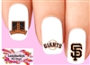 San Francisco Giants Baseball Assorted Set of 20  Waterslide Nail Decals