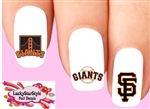 San Francisco Giants Baseball Assorted Set of 20  Waterslide Nail Decals