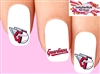 Cleveland Guardians Baseball Assorted Waterslide Nail Decals