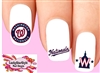 Washington Nationals Baseball Assorted Set of 20  Waterslide Nail Decals