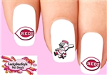 Cincinnati Reds Baseball Assorted Waterslide Nail Decals