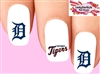 Detroit Tigers Baseball Assorted Waterslide Nail Decals