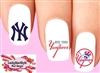 New York Yankees Baseball Assorted Set of 20  Waterslide Nail Decals