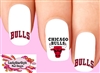 Chicago Bulls Basketball Assorted Set of 20  Waterslide Nail Decals
