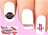 Houston Rockets Basketball Assorted Set of 20 Waterslide Nail Decals