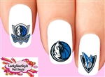 Dallas Mavericks Basketball Assorted Set of 20  Waterslide Nail Decals