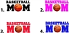 Basketball Mom Set of 20 Waterslide Nail Decals