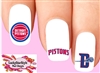 Detroit Pistons Basketball Assorted Set of 20  Waterslide Nail Decals