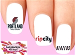 Portland Trail Blazers Basketball Assorted Set of 20  Waterslide Nail Decals