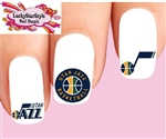 Utah Jazz Basketball Assorted Set of 20 Waterslide Nail Decals