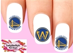 Golden State Warriors Basketball Assorted Set of 20  Waterslide Nail Decals