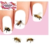 Honey Bees & Bumble Bees Assorted Set of 20 Waterslide Nail Decals