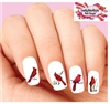 Red Cardinal Assorted Set of 20 Waterslide Nail Decals