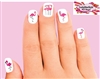 Pink Flamingo Assorted Set of 20 Waterslide Nail Decals